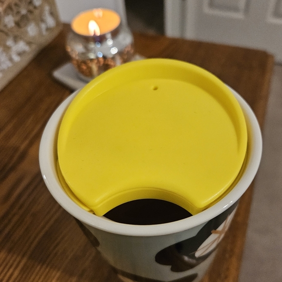 Green Spring Black Floral Starbucks Coffee/Tea tumbler 12 fl oz - Picture 4 of 5